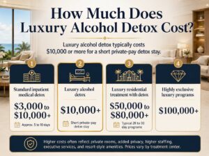 how much luxury alcohol detox costs