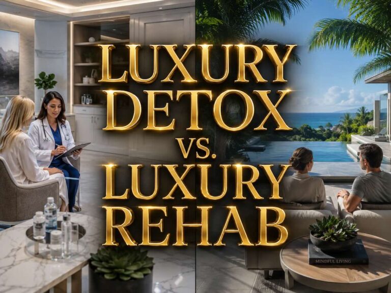 Luxury Detox vs. Luxury Rehab: What’s the Difference?