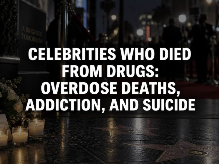 Celebrities Who Died From Drugs: Overdose Deaths, Addiction, and Suicide